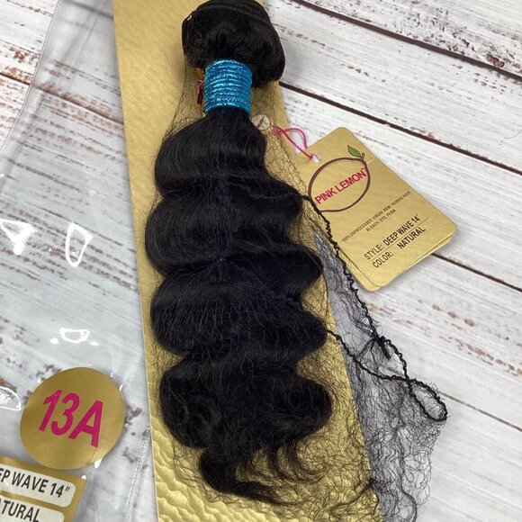 12” Deep Wave Brazilian Human Hair Natural (dark) Extensions - Picture 2 of 4